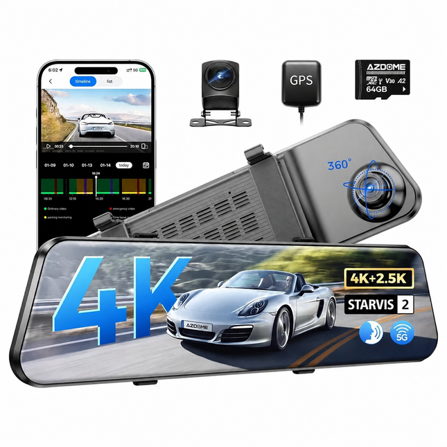 <tc>AZDome PG17 Pro 4K 2CH Wifi GPS 64gb dashcam</tc>