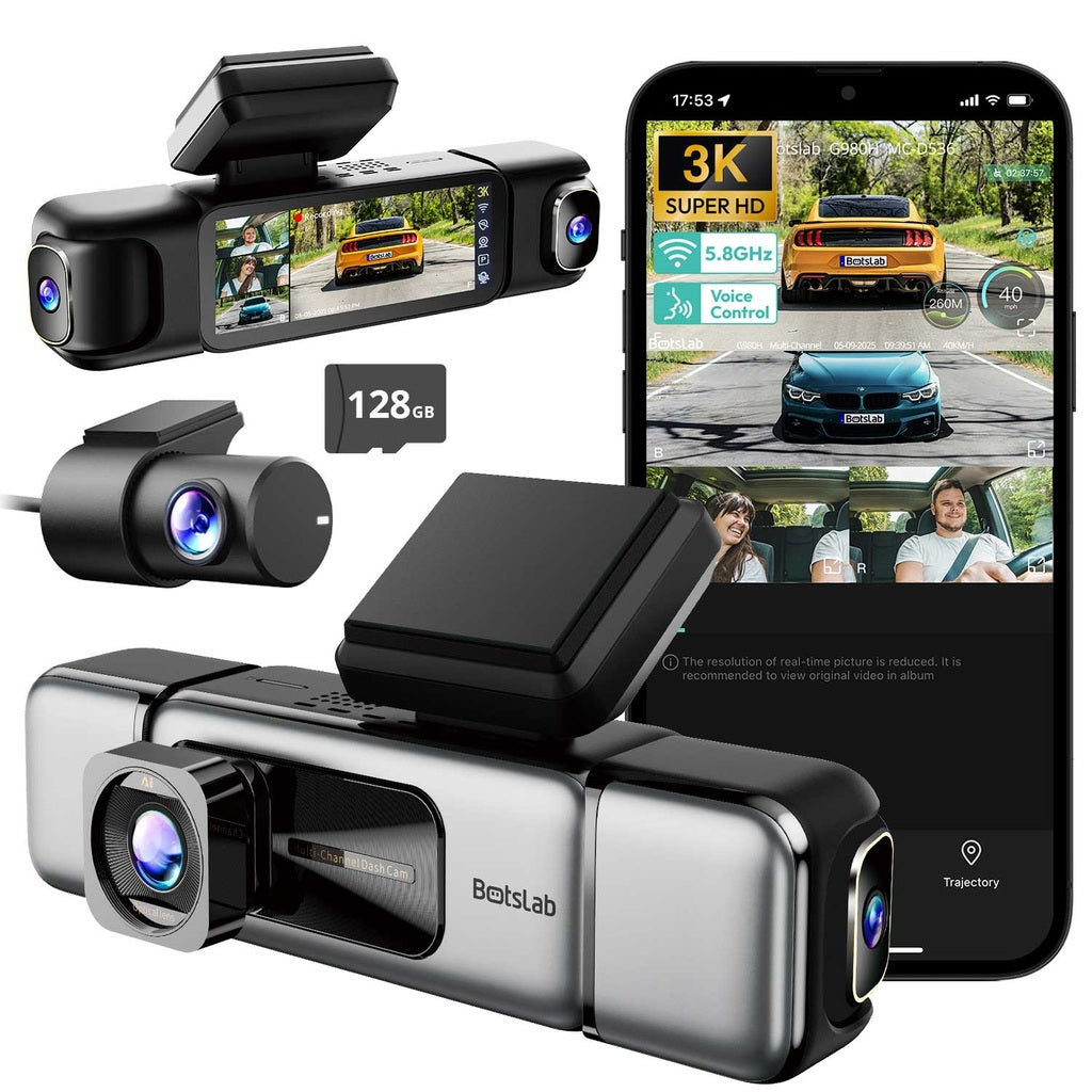 Botslab G980H Pro 4CH 4K Wifi GPS 128gb 360 degree dashcam