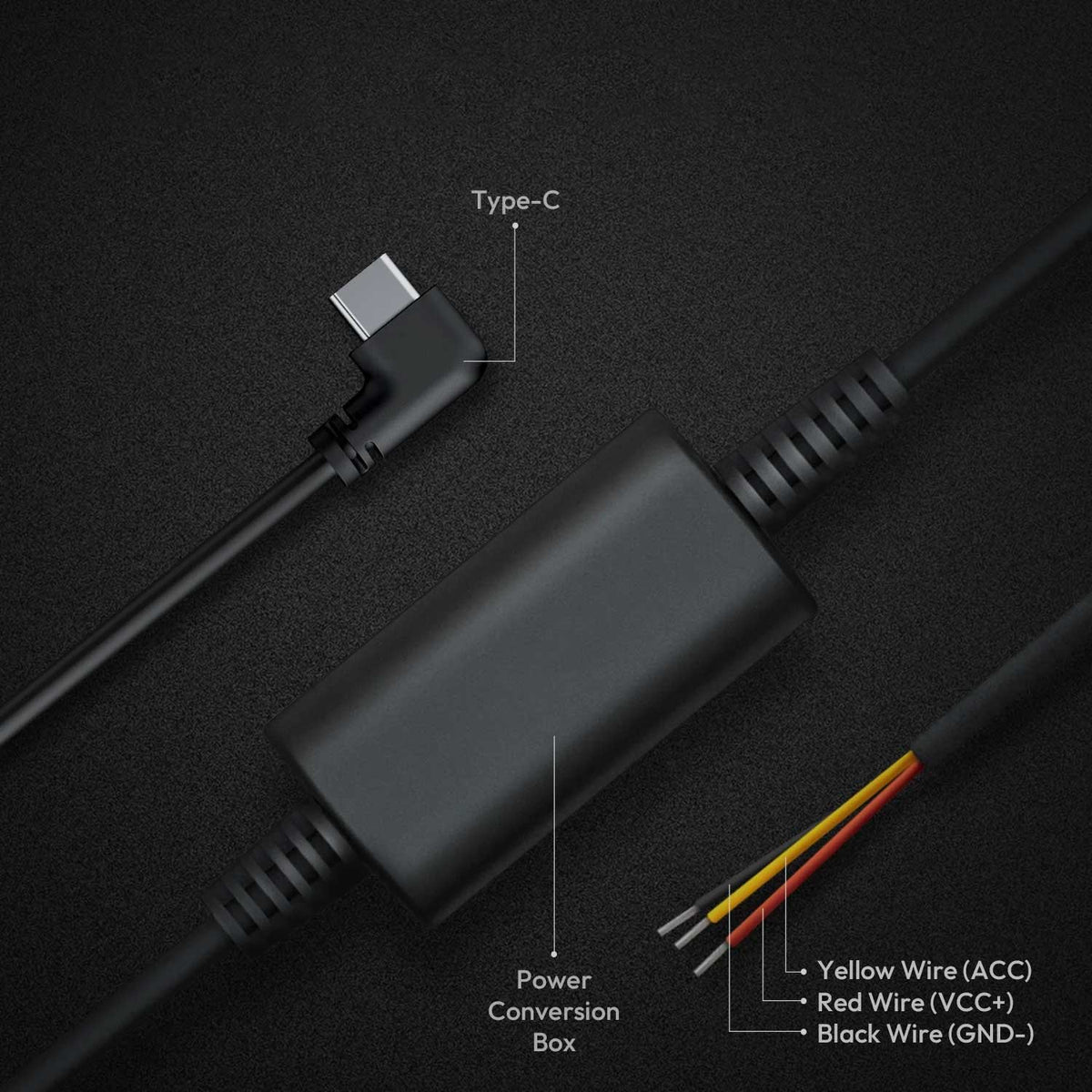 Botslab hardwire kit USB-C 3-wire
