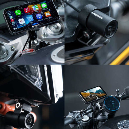 Innovv N1 Pro 2CH Wifi GPS Carplay monitor and dashcam for motorcycle
