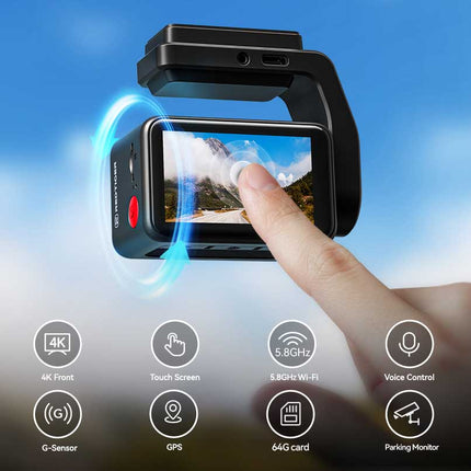 <tc>Redtiger A4 4K Touch Wifi GPS 2CH 64gb dashcam</tc>
