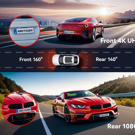 <tc>Redtiger A4 4K Touch Wifi GPS 2CH 64gb dashcam</tc>