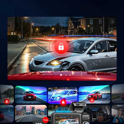 Redtiger F17 Elite 3CH 4K Wifi GPS 128gb dashcam