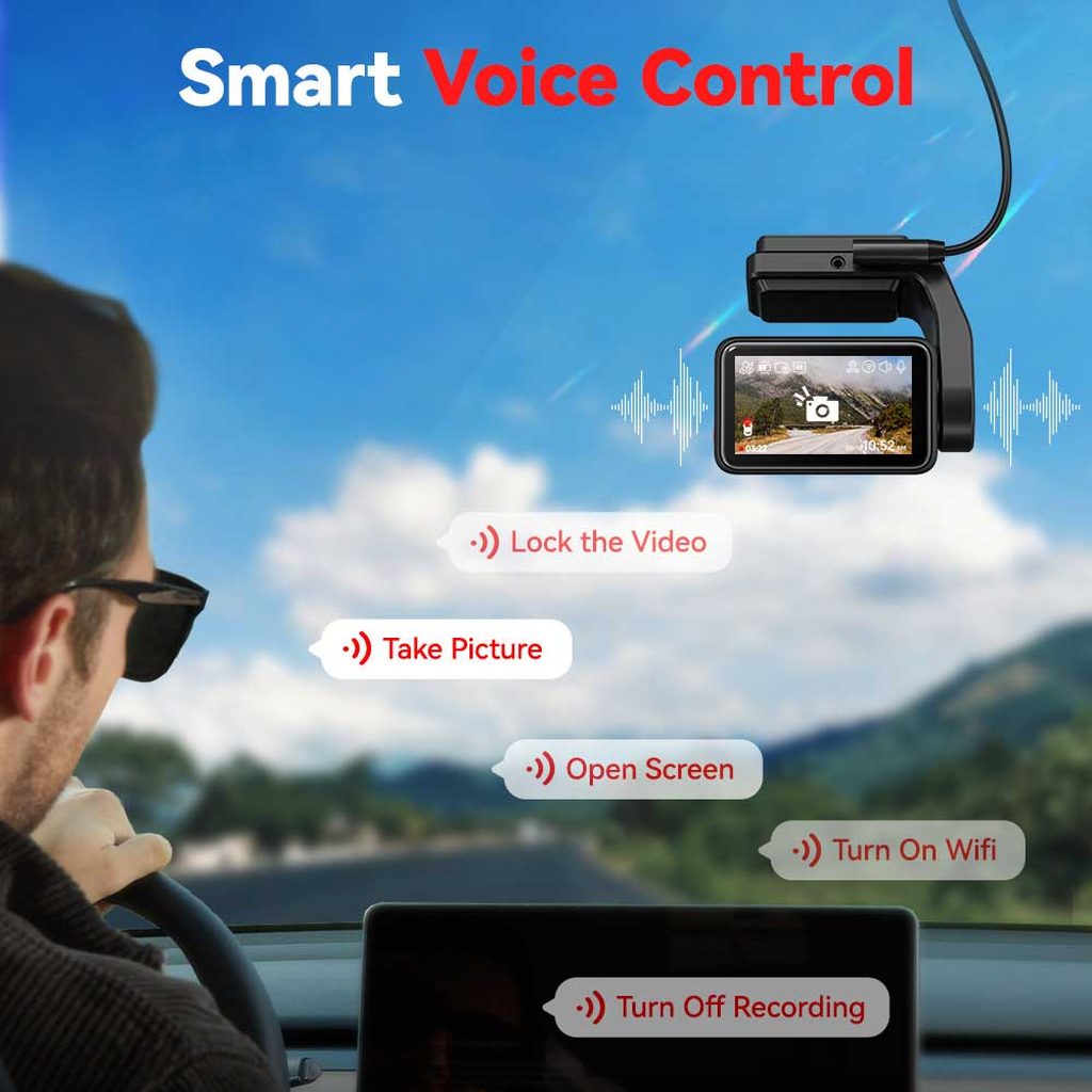 Redtiger F4 4K Touch Wifi GPS 32gb dashcam