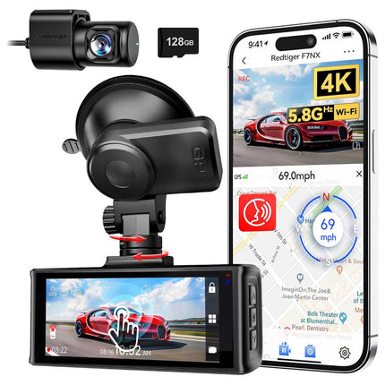 <tc>Redtiger F7NX 4K Touch Wifi GPS 2CH 128gb dashcam</tc>