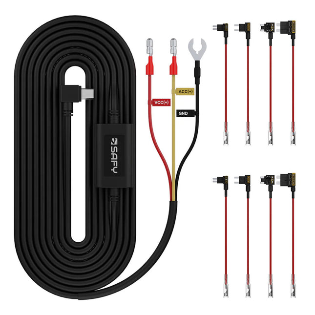 SAFY hardwire kit Mini USB 3-wire