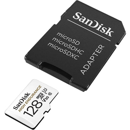<tc>SanDisk 128GB High Endurance U3 V30 microSD card</tc>
