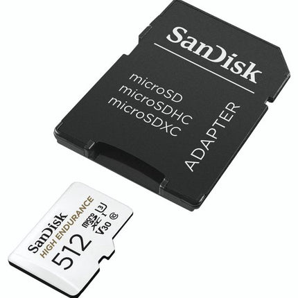 <tc>SanDisk 512GB High Endurance U3 V30 microSD card</tc>