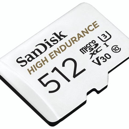<tc>SanDisk 512GB High Endurance U3 V30 microSD card</tc>