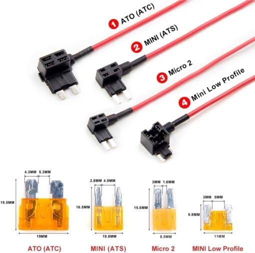 Viofo HK4 USB-C Hardwire kit 3-wire