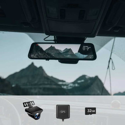 <tc>Wolfbox G840H 2K Wifi GPS 32gb Mirror dashcam</tc>