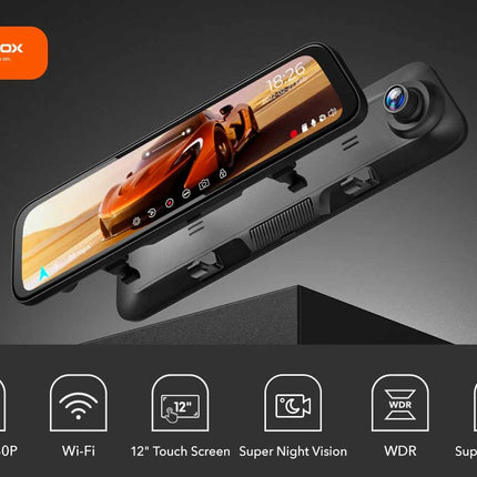 <tc>Wolfbox G840H 2K Wifi GPS 32gb Mirror dashcam</tc>