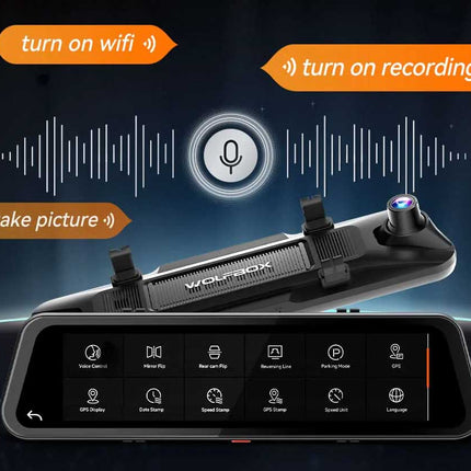 <tc>Wolfbox G900 Tripro bumper 3CH 4K Wifi GPS 256gb Mirror dashcam</tc>