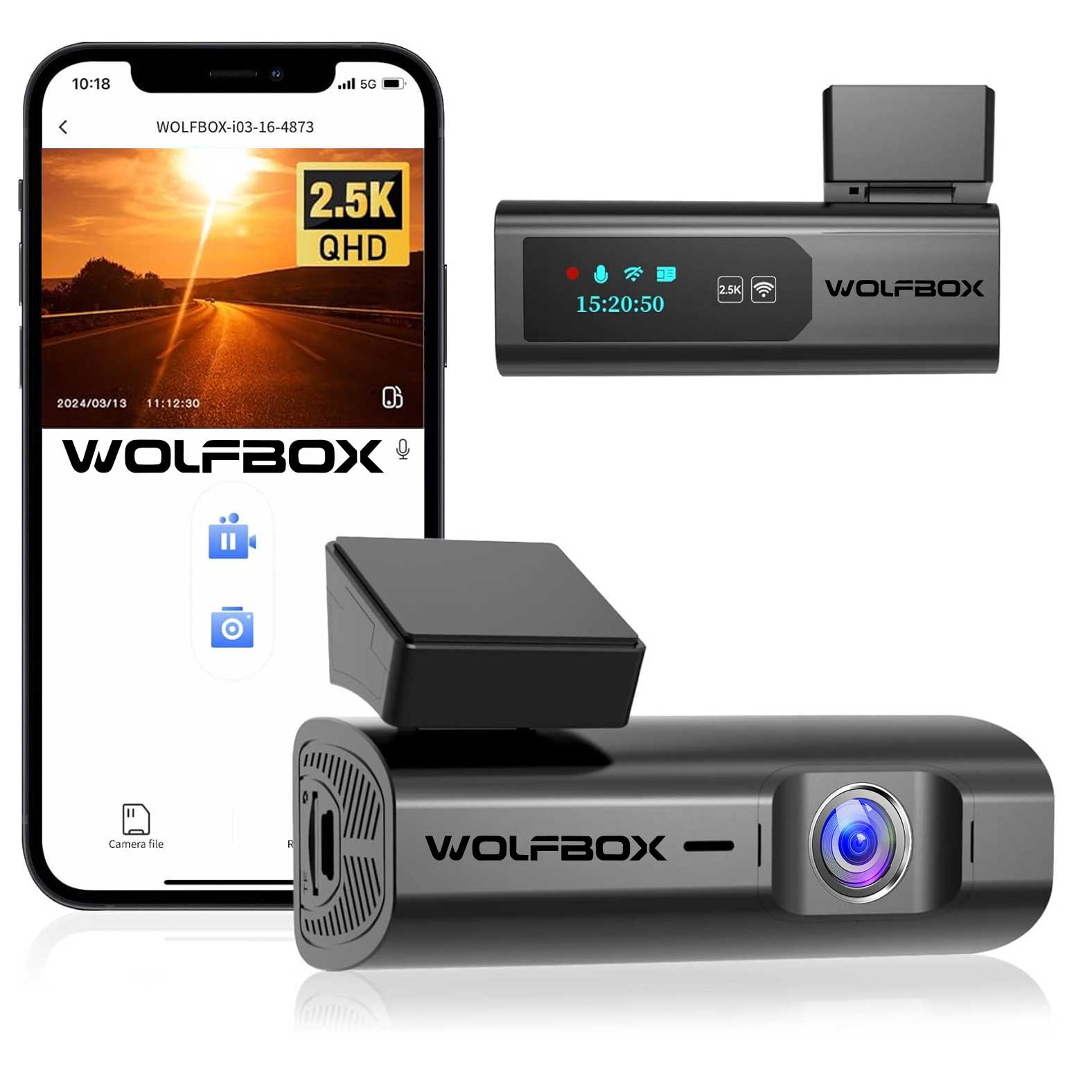 <tc>Wolfbox i03 2K Wifi dashcam</tc>