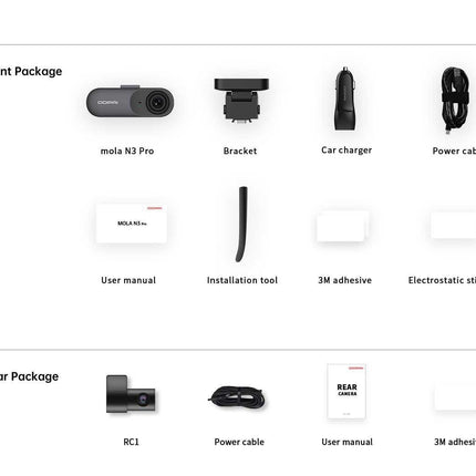 <tc>DDPai Mola N3 Pro 2CH QuadHD Wifi dashcam</tc>