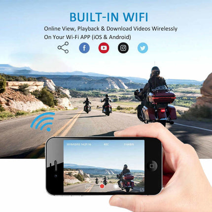<tc>Motocam E6L 2CH Dual Wifi motorcycle dashcam</tc>
