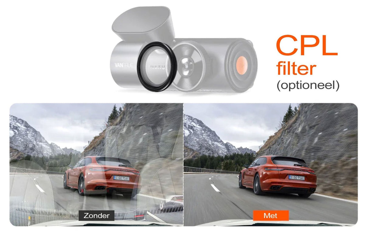 Vantrue N5 2K QuadHD 4CH Wifi GPS 360-degree dashcam